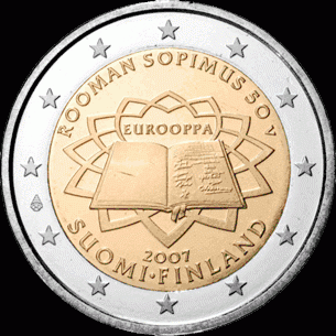 Finland 2 euro 2007 Verdrag van Rome UNC
